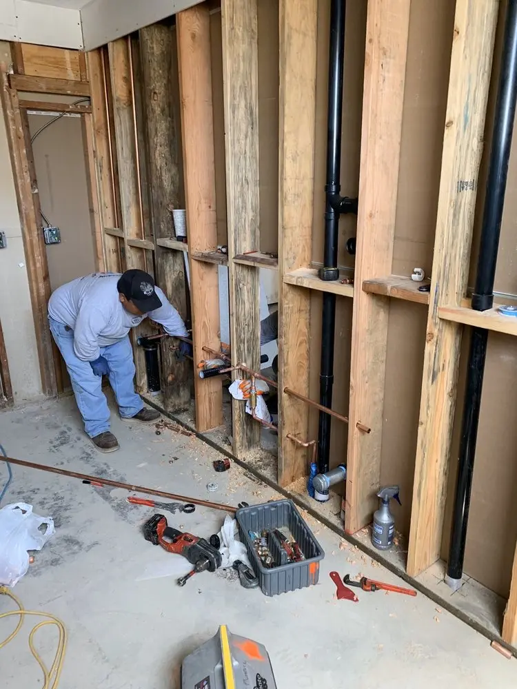 Commercial rough-in plumbing for Commercial Plumbing in North Alamo